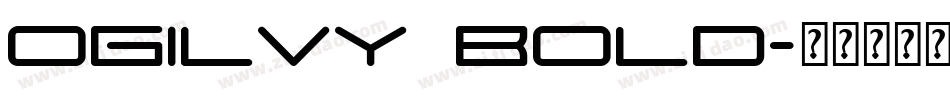Ogilvy Bold字体转换
